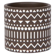 Spark Plant Pot, Brown + White - Greenhouse Home