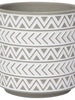 Spark Plant Pot, Gray + White - Greenhouse Home