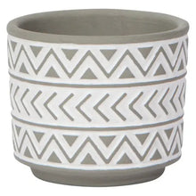 Spark Plant Pot, Gray + White - Greenhouse Home