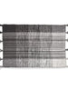 Tassel Plaid Rug, Black - Greenhouse Home