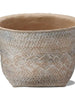 Tulum Cement Basket Planter - Greenhouse Home