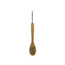 Wood Bath Brush with Leather Tie - Greenhouse Home