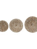 Woven Banana Bark Wall Décor, Set of 3 - Greenhouse Home