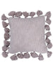 Woven Melange Cotton Pillow with Tassels - Greenhouse Home