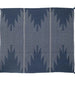 Woven Throw with Aztec Pattern and Tassels, Blue - Greenhouse Home