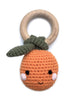 Orange Teething Rattle, [product_price]- Greenhouse Home