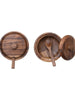 Acacia Wood Covered Bowl with Spoon Set - Greenhouse Home