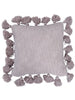 Woven Melange Cotton Pillow with Tassels - Greenhouse Home