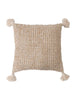 Woven Cotton Striped Pillow with Tassels - Greenhouse Home