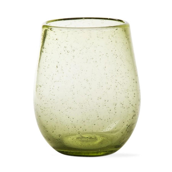 Tag Bubble Tall Wine Glass- Clear