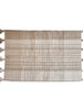 Tassel Plaid Rug, Linen - Greenhouse Home