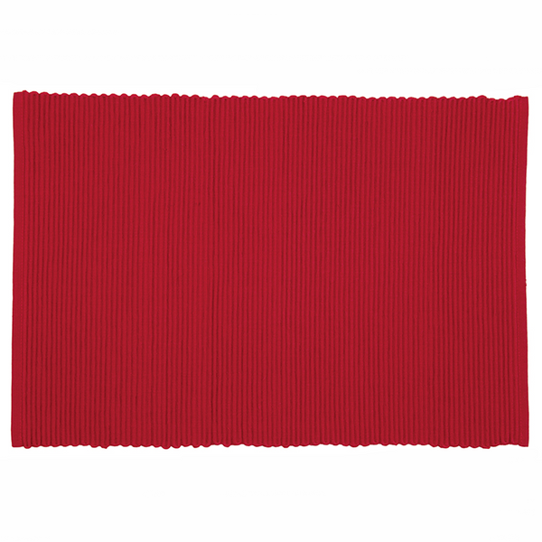 Oasis Home Collections Cotton Rib Placemat - Pack of 4 - Red : :  Home & Kitchen
